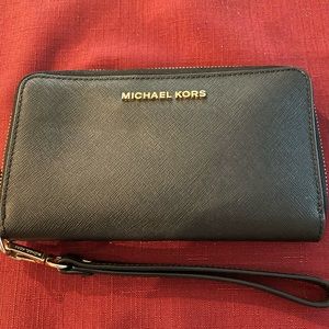 Michael Kors Black Wallet Wristlet